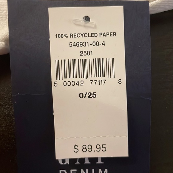 GAP White High rise cigarette pants - Picture 2 of 2